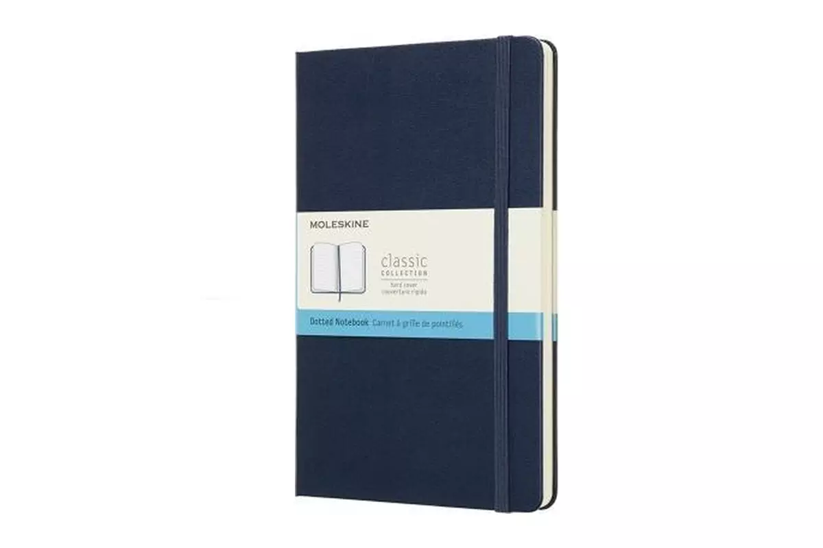 Een Moleskine Dotted Hard Cover Notebook Pocket Sapphire Blue koop je bij Moleskine.nl